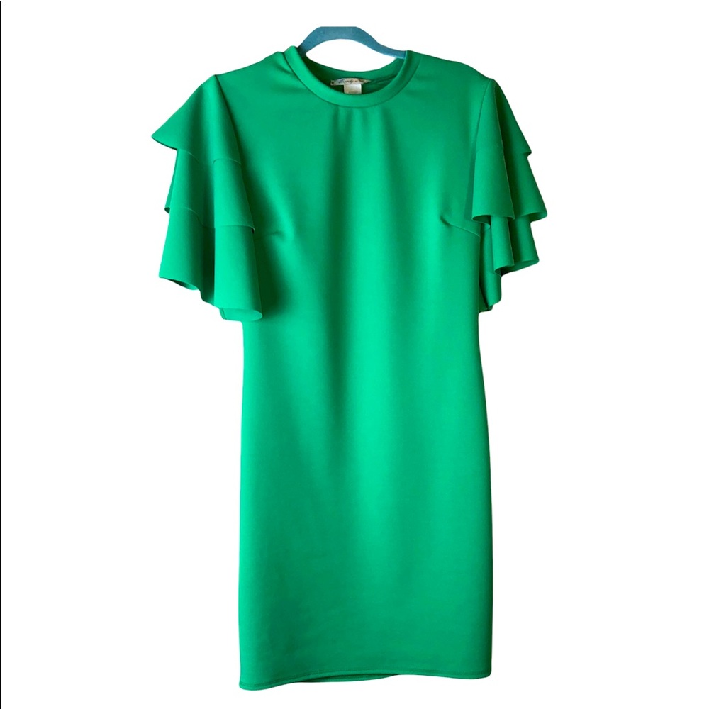Kelly Green Ruffle Dress